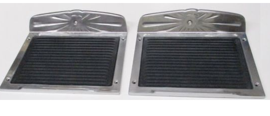 Ford Deluxe Cast Aluminium Step Plates. Per pair.